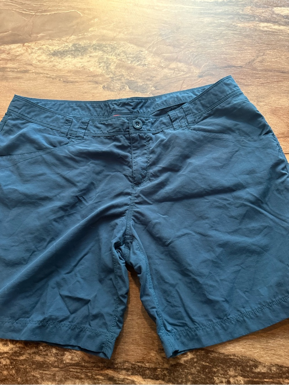 The North Face Women's Teal Blue Flat Front Shorts